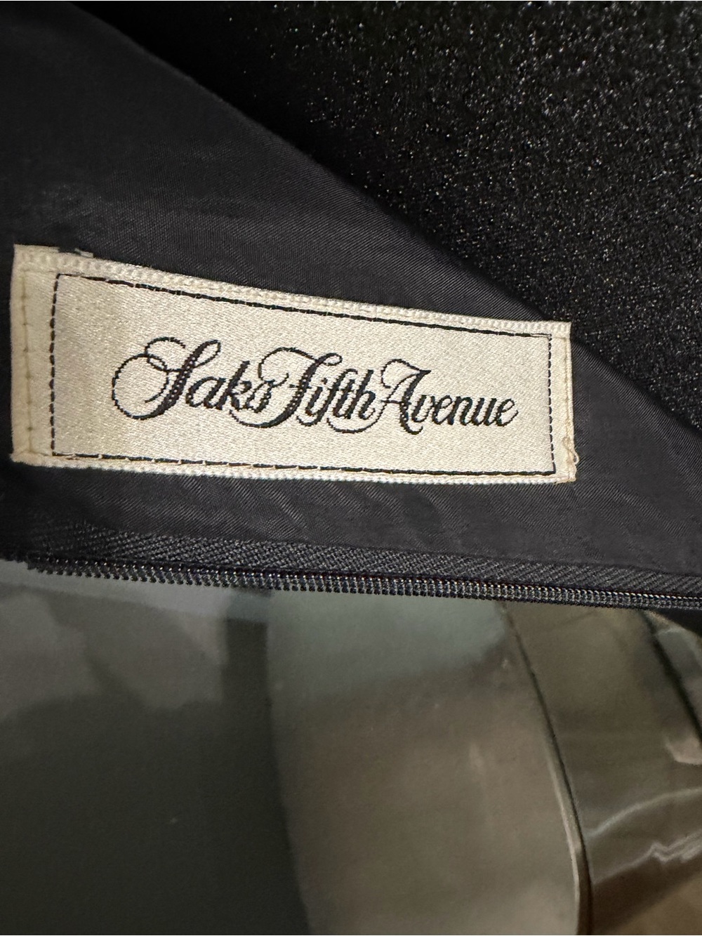 Tom & Linda Platt Saks Fifth Avenue Vintage Black Dress Petite Long Sleeve - Picture 5 of 6